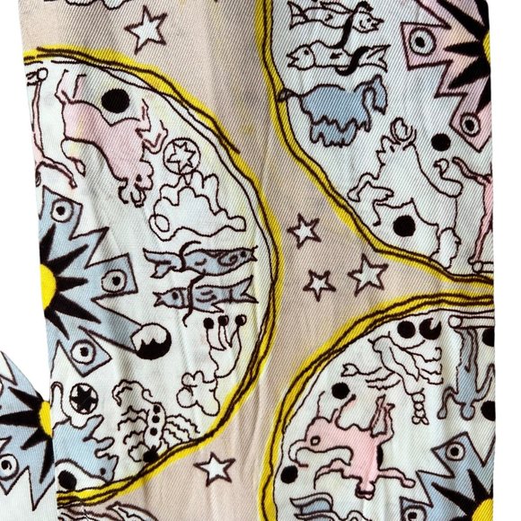 Vintage Zodiac Astrology Novelty Print Scarf - Picture 3 of 7